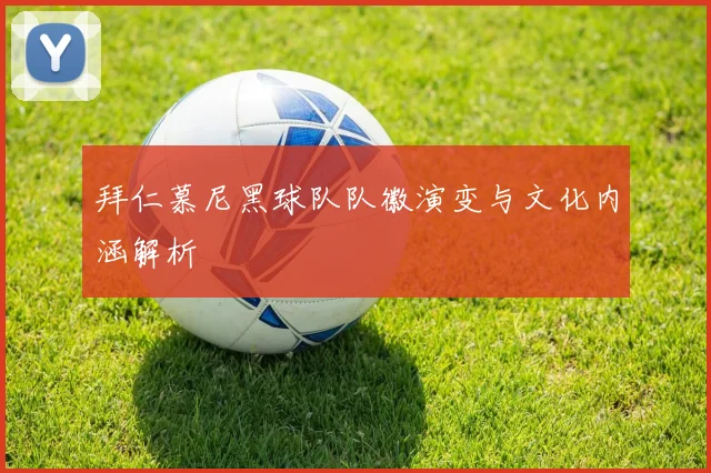 拜仁慕尼黑球队队徽演变与文化内涵解析